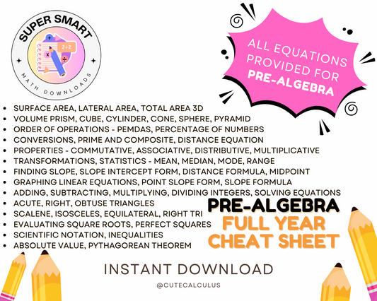 Pre-Algebra Study Materials