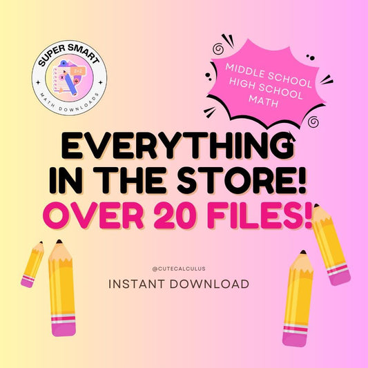 All Math & Science Essential Study Materials - ENTIRE STORE