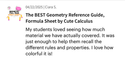 Geometry Essential Study Materials