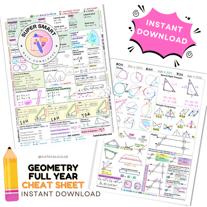Comprehensive High School Math Reference Guides (4) Pre-Algebra–Algebra 2