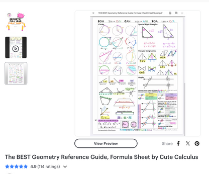 Geometry Essential Study Materials