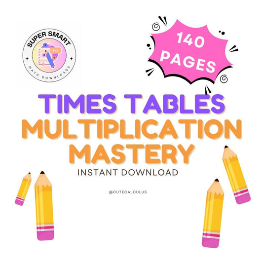 140 page Times Tables Mastery Workbook – Complete Practice for Multiplication 0 to 12 - daily repetition for guaranteed success