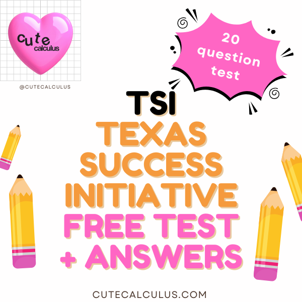TSI2 Math Practice and Tests with Answers (90 problems!) | Computation Review + 2 Tests - 20 Challenging Word Problems; Deep-Dive Solutions (PDF Download)